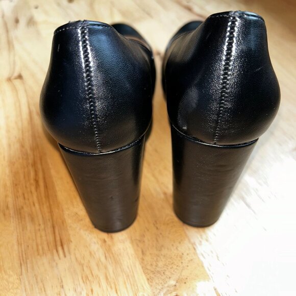 Naturalizer Women's Berlin Black Platform Block Slip-on Pumps Sz 8.5 - Picture 4 of 8